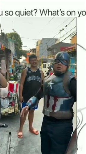 Captain America in real life? 🤣 #malupiton #short #funny