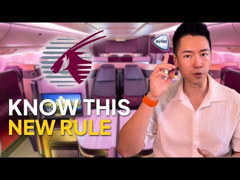 [MUST KNOW] QATAR's New Avios Redemption Restriction