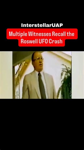 The 1947 Roswell UFO Crash: "It was a round disc shaped UFO - There were 4 Alien Beings" 👽“There was so much of it. It was not anything from this earth.”They found four beings at the crash site. One creature backed away in fear as they approached, then turned and looked straight at a witness. “It was just like an explosion of things in my head.”The military quickly surrounded the area. A direct warning followed: “Never tell anybody, because the government can always find you.”What so you think 