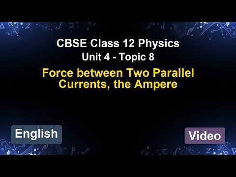 Unit 4 – Force between Two Parallel Currents... | CBSE 12th Physics (English) | The 5-Minute Teacher
