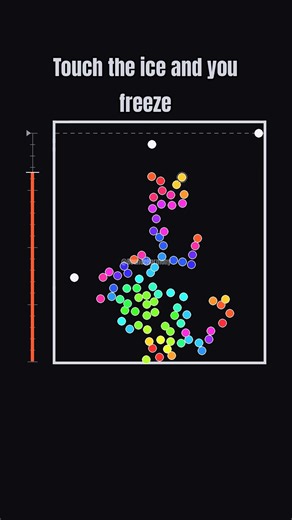 Ice spreads until it reaches the top