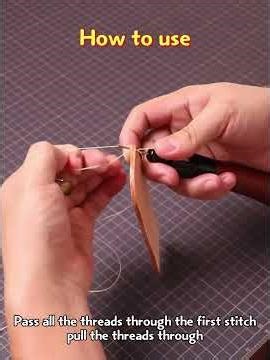 WUTA Leather Sewing Awl Thread Kit Speedy Stitcher Hand Sewing