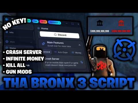 Tha Bronx 3 Script NO KEY - Infinite Money, Kill All, & Crash Server! Mobile & PC