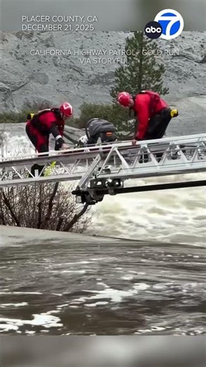 Baby, family rescued from CA home overtaken by raging river