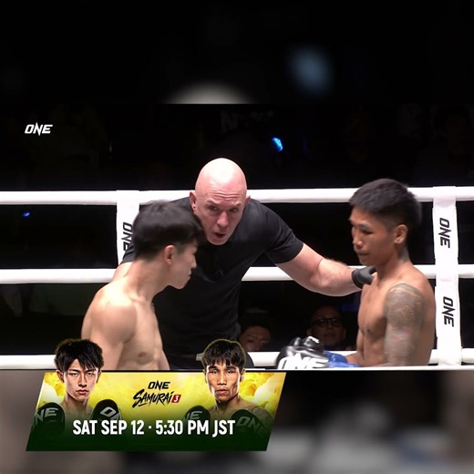 HERE WE GO 🔥 Nadaka Yoshinari's kickboxing debut vs Har Ling Om starts NOW at ONE SAMURAI 3!