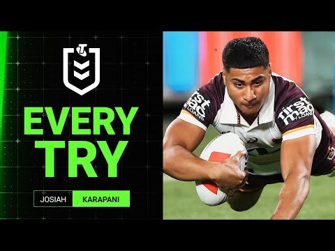 NRL Highlights | Josiah Karapani's 2025 try-scoring season