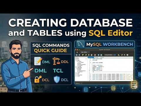 How to Create Database in SQL Editor | MySQL Workbench