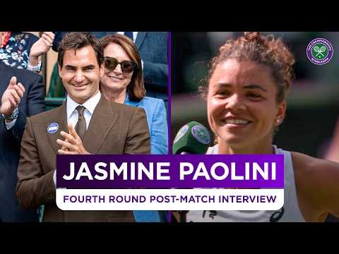 "Thank you as well Roger" | Jasmine Paolini | Fourth Round Post-match Interview | Wimbledon 2026