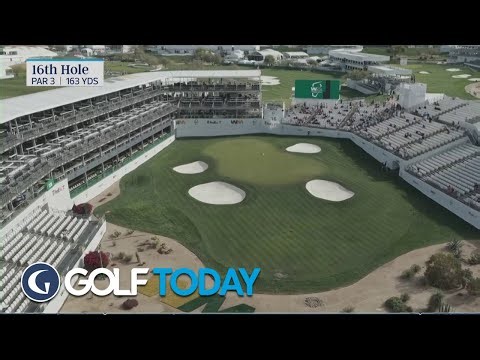 Drone flyover of TPC Scottsdale finish, with 2000 champ Tom Lehman | Golf Channel