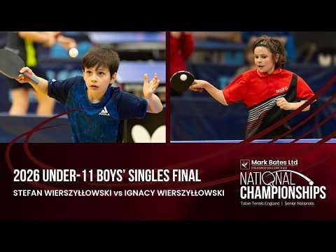 Stefan Wierszyłłowski vs Ignacy Wierszyłłowski | U11 Boys' Singles Final | National Championships