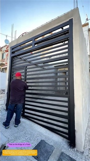 Sliding the Slats: How a Modern Steel Gate Closes a Garage in Seconds