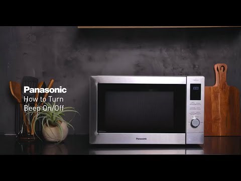 How to turn Beep On or Off for Panasonic Microwave Oven model NN-CV88QS