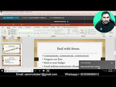 PowerPoint Module 1 SAM Exam | PowerPoint Module 1 SAM Exam
