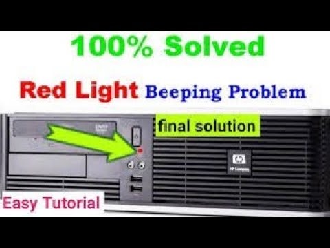 Hp computer Red Light Blinking And Beep | Fix COMPUTER Red light and Beeping : on startup time