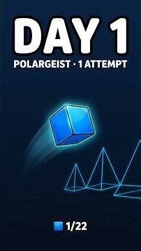 POLARGEIST — first try BEATEN 🟦 #geometrydash