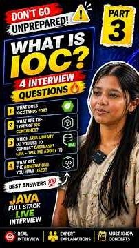 What is IOC + 3 More Spring Boot Questions 🔥 Part 3