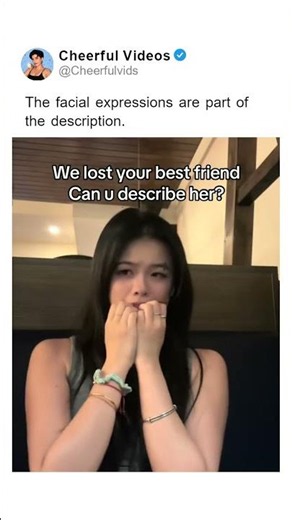 The facial expressions are part of the description. 🎥 by: aliicehuu Tktok