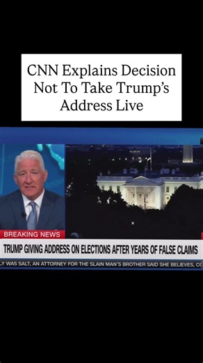Why CNN, Other TV Networks Didn’t Broadcast Trump’s Speech Live