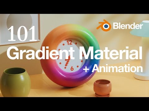 How to Use and Animate Gradient Texture (Tutorial) #blender #tutorial #material #3d #c4d #gradient