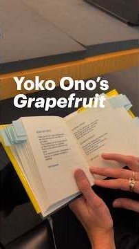 Yoko Ono's Grapefruit #gettymuseum #yokoono #Getty #thebroad