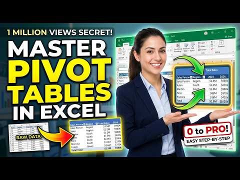 Create Pivot Tables In Excel | Master Pivot Table Tutorial