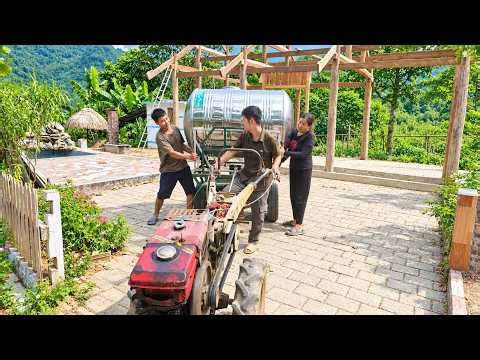 Transporting Water Tank & Moving Furniture Into New House: Huge Thanks To Phin's Great Help
