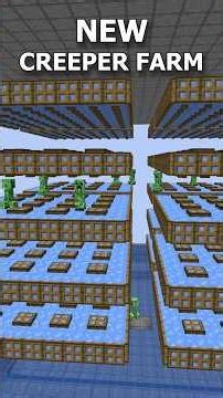 Minecraft New Creeper Farm #minecraft #mctutorial #minecraftbuilding #mcmycraft #build #gaming