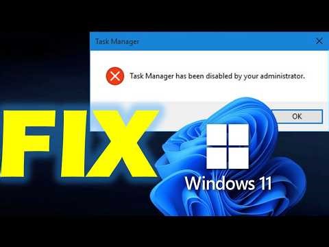 Fix "Task Manager Has Been Disabled by Your Administrator" In Windows 11/10