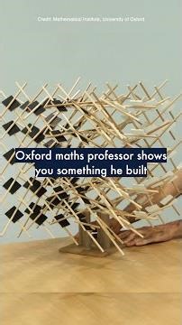Oxford maths professor shows you something he built 👀 #OxfordUniversity