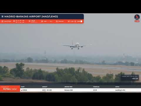 RAIN & PU302 GO-AROUND 🔴 LIVE Plane Spotting Madrid-Barajas Airport ✈️ | 02/05/2026
