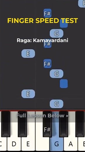 Kamavardani | Finger Speed & Ear Training Challenge 🎹 #Shorts