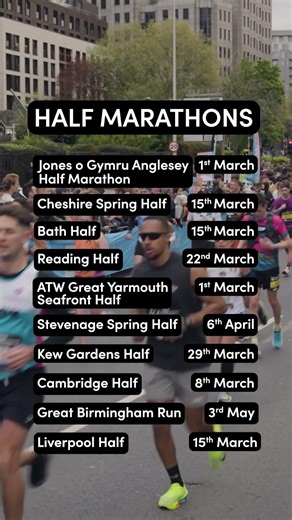 Spring half marathons with spaces still available 👀