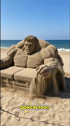 Spiderman and Hulk Shaped Like sand giant Sofa #marveltoys#hulk #spiderman #shorts