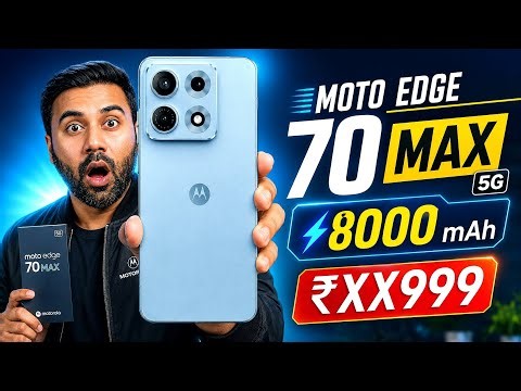Moto Edge 70 MAX 5G is Officially Here With 8000mAh 🔥