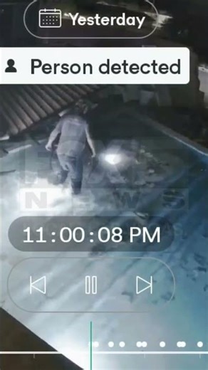 CAUGHT ON CAMERA: Car goes airborne after crash, driver lands in pool