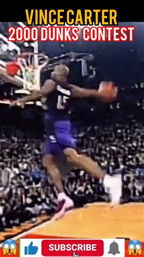 Vince Carter Shocked the World | 2000 Dunk Contest GOAT!🔥 #nba #shorts #nbatrending #Nbashorts