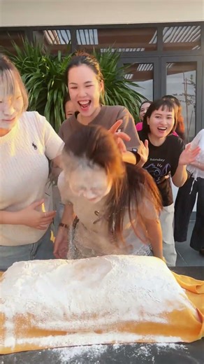 Rock, Paper, Scissors & Flour Power Challenge!😂🎮#funny #challenge #shorts