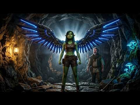 She Was the Only Alien Child Born Without Wings — Until a Human Father Built Her a Pair.