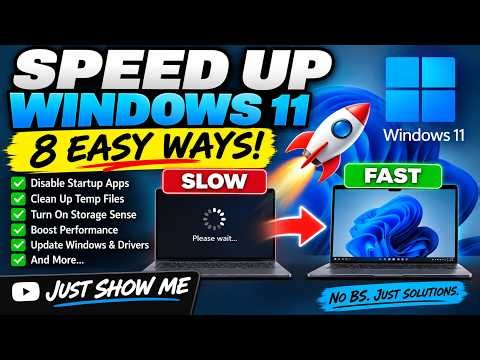 How to Speed Up Windows 11 — 8 Easy Ways to Make Your PC Faster