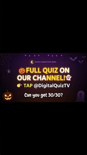 🎃 CAN YOU GET THIS HALLOWEEN QUESTION RIGHT? | HALLOWEEN TRIVIA CHALLENGE!