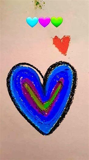 🩵💜💚colour colour colour #art #shortvideo