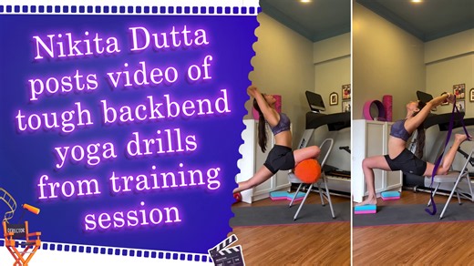 Nikita Dutta shares glimpse of her intense yoga training, shows challenging backbend session