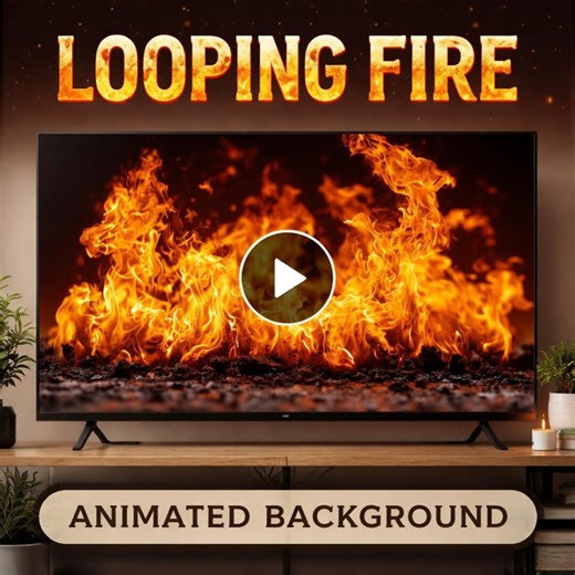 Looping Campfire Flames Video Background | Seamless Loop, Animated Backdrop | OBS Background, Fireplace Ambiance, Streaming Visua - Etsy
