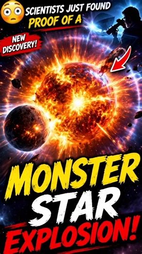 😳 Scientists Just Found Proof of a Monster Star Explosion! (New Discovery)#space #nasa#satellite