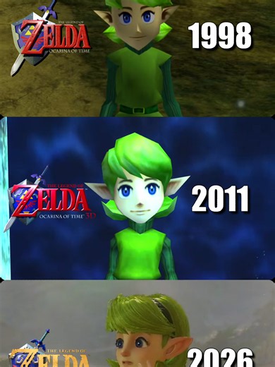Evolution of Saria - N64 vs 3DS vs Switch 2 #thelegendofzelda | the legend of zelda