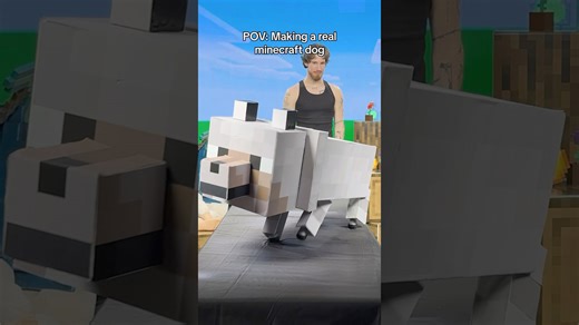 Real Minecraft dog