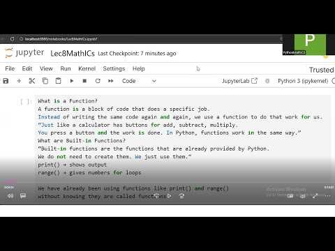 Built-in Functions in Python Explained | Python for Beginners | ICS & Engineering Students,Lecture8
