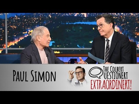 Paul Simon Takes The Colbert Questionert