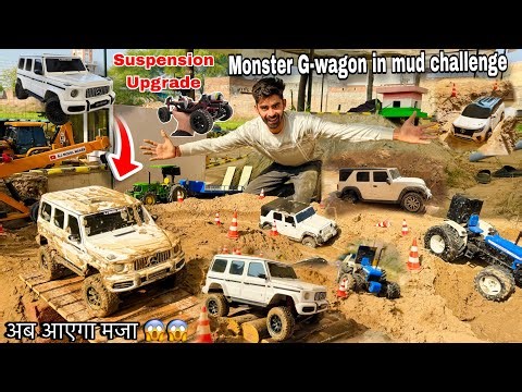 Rc G-wagon upgraded🔥Offroading in mud with Rc cars || Extreme mud off-roading 