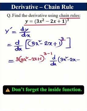 Derivative - Chain Rule Made Easy | Quick Math Check🧠#shorts #math #calculus #derivative #chainrule